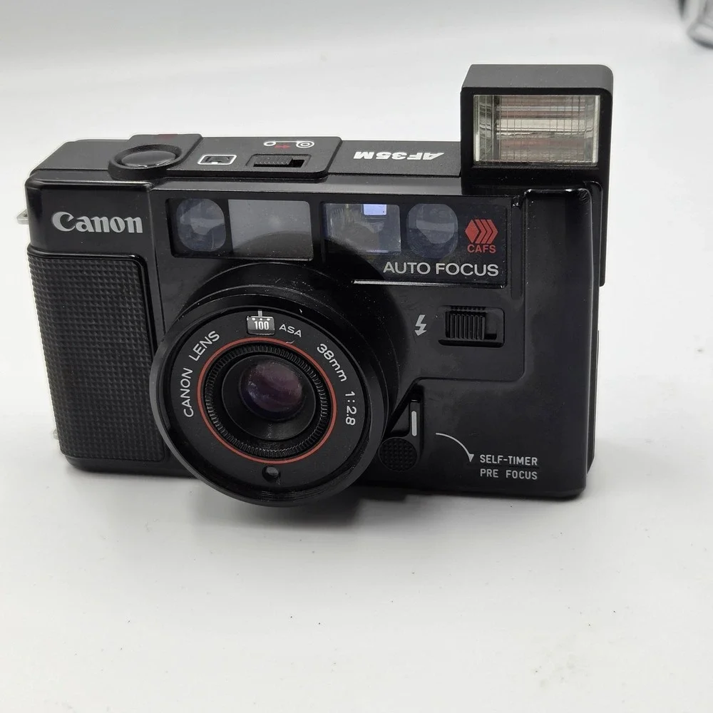 Canon AF35M 35mm Film Camera Point & Shoot f/2.8 Lens Parts/Repair READ